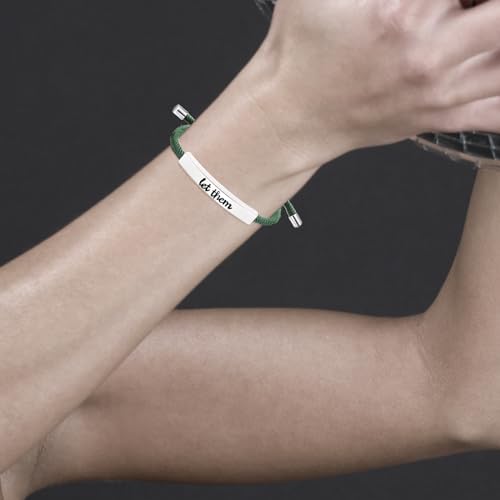 Image of Let Them Bracelets Self Worth Motivational Engraving Bracelets To Sorority Sisters Best Friends Inspirational Friendship Bracelets