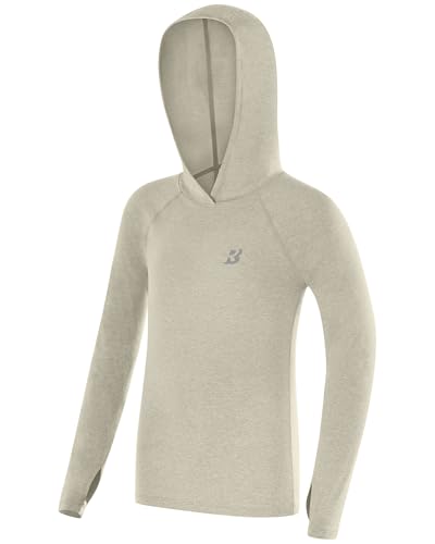 Image of Roadbox Boys Rash Guard UPF 50+ Sun Hoodie Kids Fishing Shirt Long Sleeve