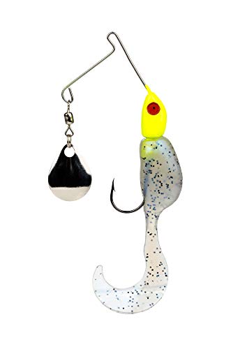 Strike King Mr. Crappie Spin Baby Spinnerbait,Glimmer Blue, 1/8oz