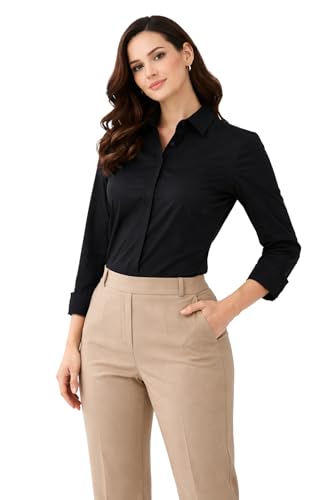 Image of Womens Formal Shirt for Office Wear | Soft Fabric Smart Fit Professional Shirt for Work, Meetings, Corporate & Business Style