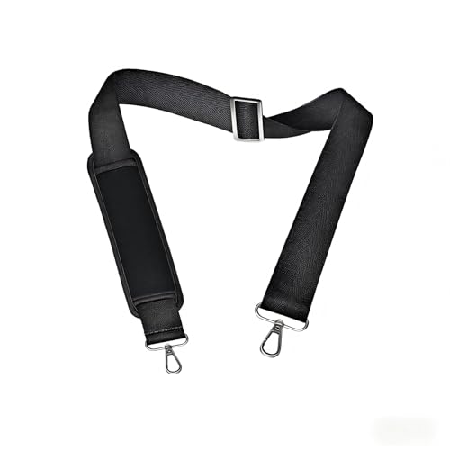 Image of Universal Shoulder Strap - 57 inch Adjustable Bag Strap Replacement Non-Slip Crossbody Purse Strap with Metal Swivel Hooks for Laptop Shoulder Bag Messenger Bag Crossbody Bag Black