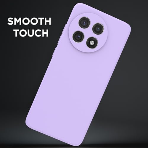 Image of Outlouders Back Cover for OnePlus 13R 5G | Camera Protection | Durable Soft Matte Silicone Bumper Case (Purple)