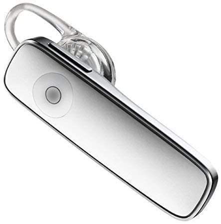 ZOVC Mini Stylish Single Ear Wireless Bluetooth Headset with Mic to Support Hands Free Calling/Music for All Android & Smartphones Devices (White)