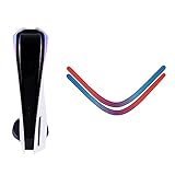 richao Für PS5 Konsolen Skin Selbst Klebstoff Regenbogen Gradient Aufkleber Leuchtende Aufkleber Gastgeber Schutz Streifen Kratzfeste Blasenfreie Einteilige Ausführung Für PS5-Zubehör