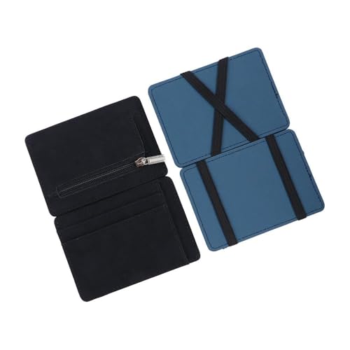 generic Slim Wallet PU Leather Men Card Holder, Men's Short Wallet, Leather Vintage Men Wallet Pocket Card Case PU Leather Purses(grey), AM15SD07TVWUS3