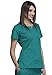 Cherokee Workwear womens Round Neck Top medical scrubs shirts, Teal Blue, Large US