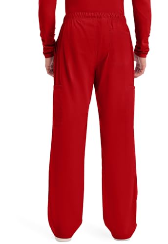 Image of Cherokee Scrubs for Men Tapered Leg Mens Cargo Scrub Pants-5 Pockets,Drawstring,2 Way Stretch Medical Scrub Bottom-WW190