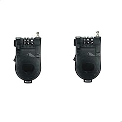 Candado Numerico Bloqueado Candado de Bicicleta Cable Antirrobo - Retráctil 100CM Alambre de Acero Contraseña de 3 Dígitos, Nivel de Seguridad Muy Alto, Adecuado para Bloquear Bicicletas, Motocicletas, Paquetes