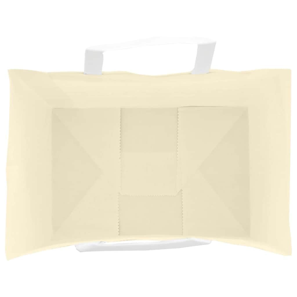 250 Stück gelbe Kraftpapiertüten mit Seilgriffen, 32 x 22 x 28 cm, nachhaltige und recycelbare Geschenktüten für Partys, Einkäufe und Verpackungen