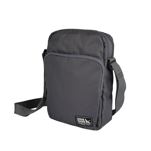 Eddie Bauer Jasper Crossbody Bag with Zippered Main Compartment and Adjustable Shoulder Strap - Slate