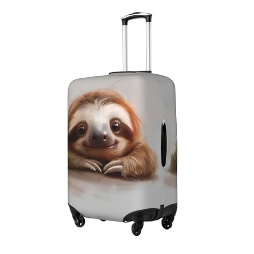 Adorable Sloth Print Washable Luggage Cover Fashion Suitcase Protector Cover Fits 18-32 Inch Luggage2