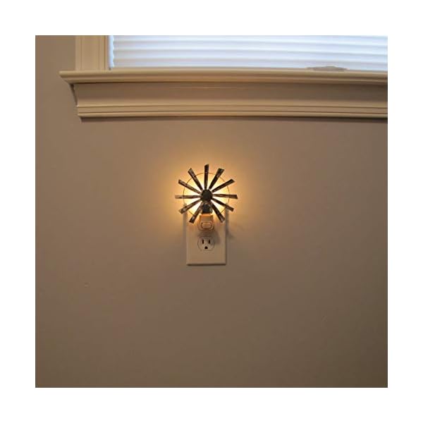   Treasure-Gurus-Rustic-Metal-Windmill-Nightlight-Plug-in-Wall-Lamp-Safety-Night-Light-Farmhouse-Decor