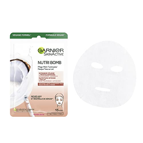 Garnier Skinactive Nutribomb Masque Tissu Au Lait De Coco Nutrition Et Éclat 28 G - vue 6