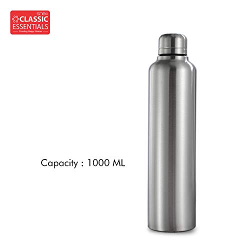 Image of CLASSIC ESSENTIALS Single Walled Stainless Steel Bottle 1000ml (Inox Aqua)