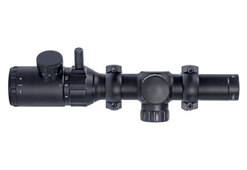 Monstrum S1420-R-RG 1-4X20 Rifle Scope With Rangefinder Reticle And Medium Profile Scope Rings thumb #5
