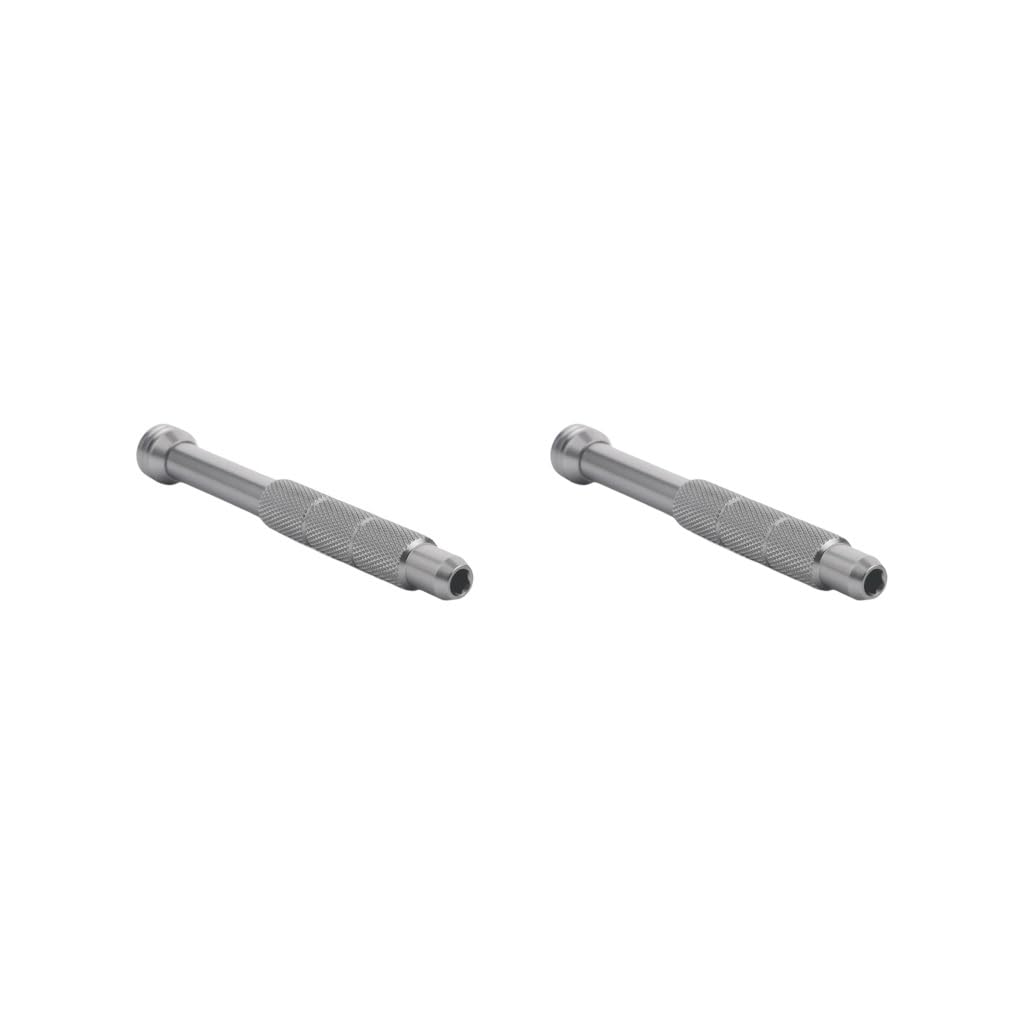 2 Set Hex Screwdriver Shaft Handle for 4mm Screwdriver Bit Magnetic Aluminum