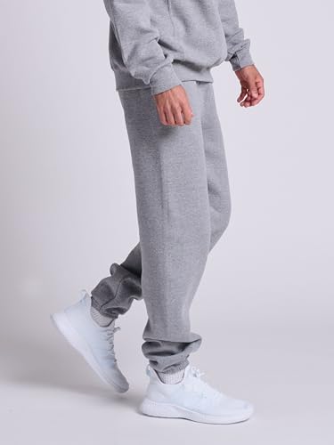 Image of Russell Athletic Men's Dri Power Fleece Elastic Bottom Sweatpants, Relaxed Fit, Moisture Wicking, with or Without Pockets