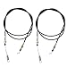 Lssapr 2 Pcs Shifter Cables 2-11082 Replacement for Chuck Wagon Trailmaster Trail Wagon TW400 TW11 TW11R TW413 BD300 CW-11 CW-413 CW-265 Land Master LM650 LM400 Shift Cable UTV Go-Karts Parts