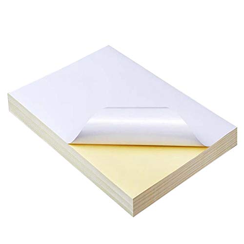 Rastapulz 50 A4 Etiqueta engomada impermeable autoadhesiva papel de alto brillo para impresora de inyección de tinta fotocopiadora