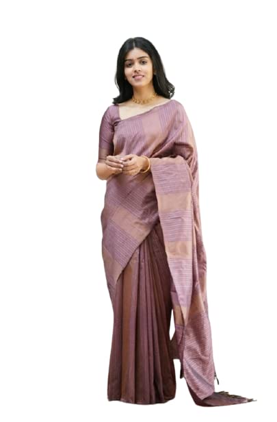 Image of Flosive Women's Kanjivaram Pure Zari Woven Soft Silk Saree With Blouse Piece (Mix Color)