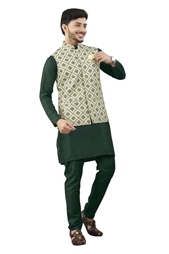 Image of Trustous Traditional Men's Kurta Koti Set (3 PCS SET)