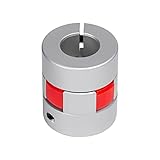 Sinoblu 10mm to 10mm Aluminum Shaft Coupling, Flexible Spider Coupling D30 L35, Shaft Coupling for S