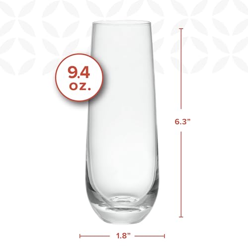 Gling [9.4 Oz. Stemless Champagne Glasses Set Of 8 thumb #1