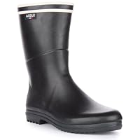 Aigle Womens Chanteboot Stripes Rubber Marine Boots 8 US