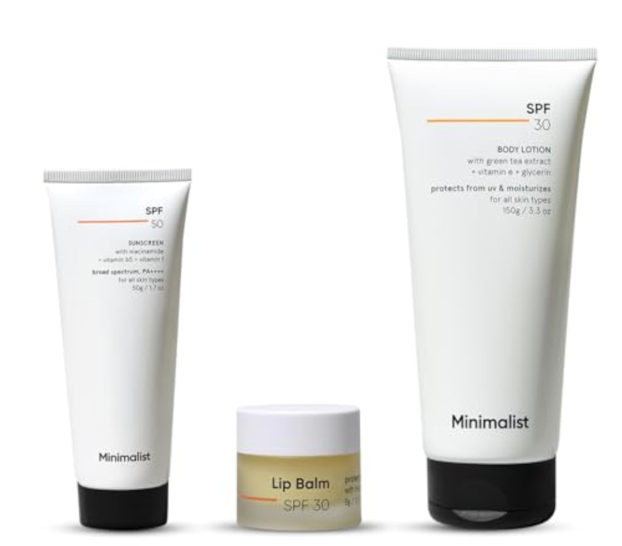 Sun Protection & Anti Tanning Body Care Kit, SPF 50