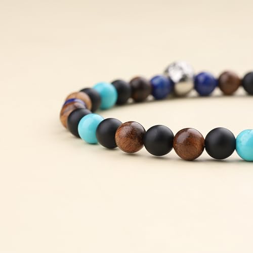 Collier homme charm tête de mort pour un look rock et motard