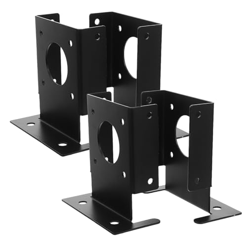 Gadpiparty 4PCS Stainless Steel Pavilion Post Base Brackets 4x4 Inch Heavy Duty Wood Post Anchor Deck Railing Support Fence Plate