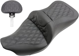 Saddlemen Road Sofa Seat With Backrest For 08-20 HARLEY FLHX2 (Lattice Stitched)