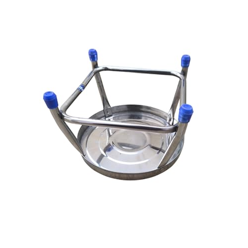 Image of Goodselite Round Stainless Steel Stool with Anti-Slip Feet uses Bathroom, Livin Room, Balcony, puja Rooms, Commercial uses, Transport Seating, Kids Seating.