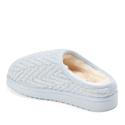 Image of Fireside by Dearfoams Women's Greta Genuine Shearling Clog Slippers, 100% Natural Suede Clogs for Outdoor & Indoor