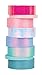 Produktbild Rayher Washi Tape Set "Shiny Mix", 8 Rollen á 5 m, 6 x 15 mm breit, 2 x 5 mm breit, schimmernde Pastellfarben, Papierfolie, Papierband, Klebeband, Dekoband, 50262999