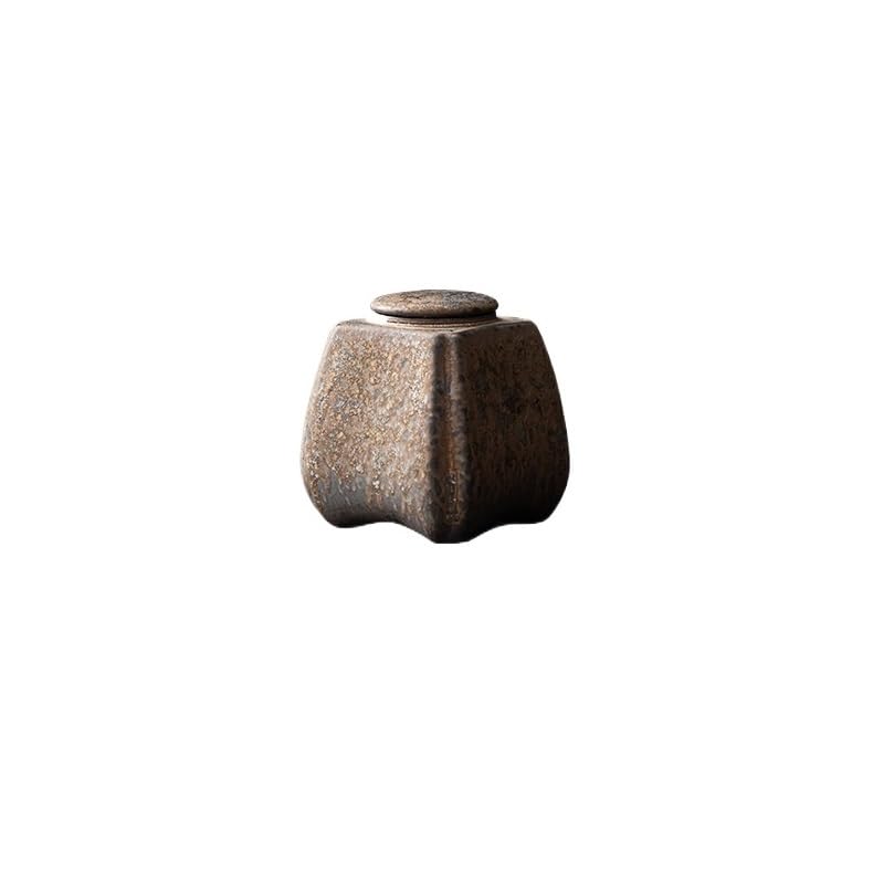 Contenitore per il tè in ceramica, lattine per il tè in ceramica retrò, lattine sigillate, set da tè cinese, lattine per il tè, lattine per la conservazione, lattine per la conservazione, snack di f