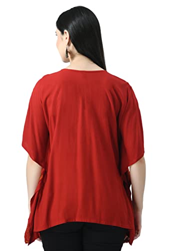 Image of QAZMI Women's Rayon Cotton Kaftan
