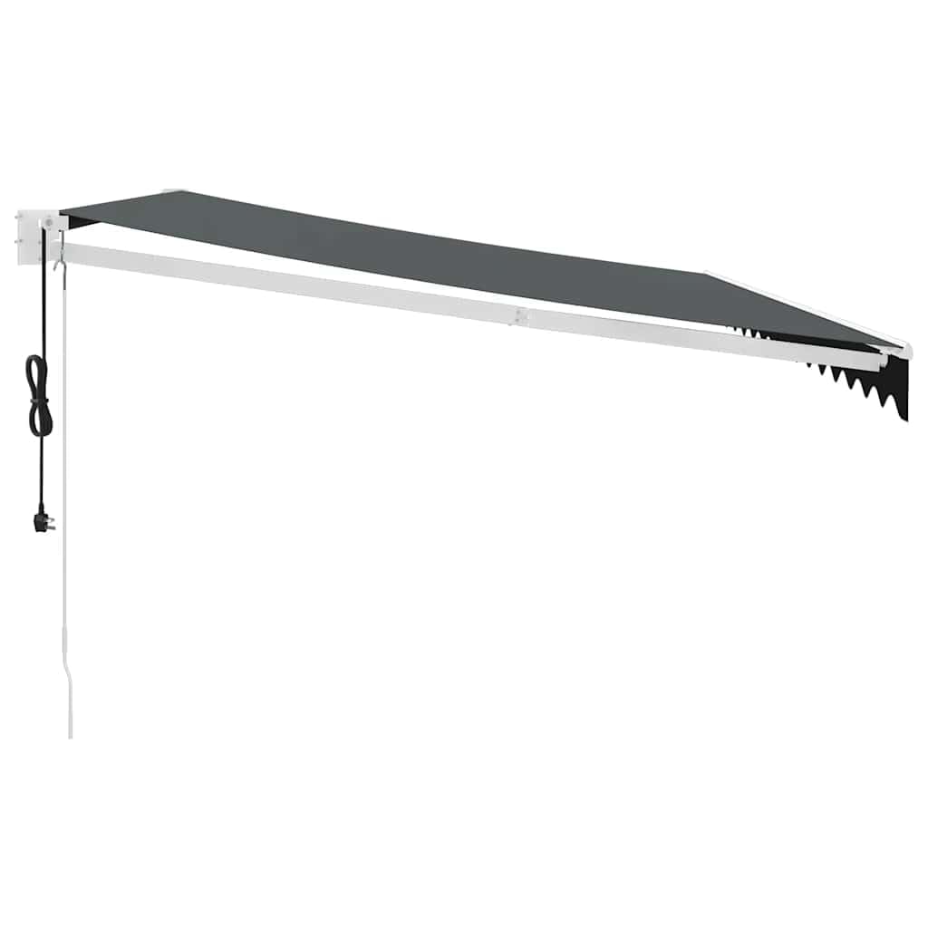 Tenda elettrica retrattile con telecomando, resistente alle intemperie e protezione UV, perfetta per terrazze, giardini e terrazze, 4,5 x 3 m
