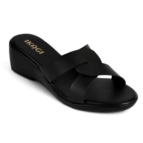 Image of IKAGI Sandal Fashion Wedding Casual Platform Wedges Slip-On Sandals For Womens & Girls