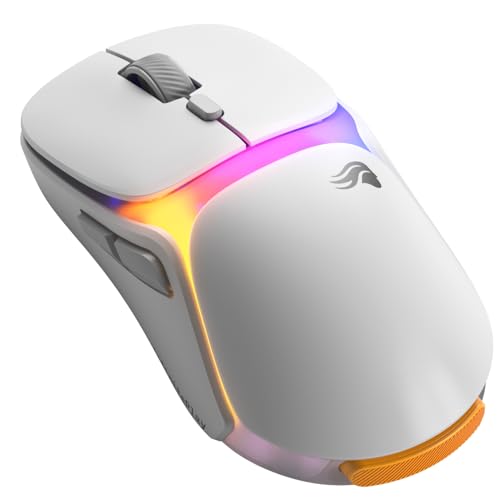 Image of GLORIOUS Gaming Model O3 Wireless Gaming Mouse - InfinitePlay Swappable Battery, 130H Battery Life, 8k Polling, 130M Optical Switches, Ultralight 66g, 30K DPI Optical Sensor, RGB - White