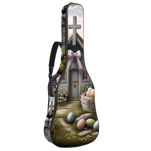 Sac pour guitare avec plusieurs poches housse imperméable acoustique 42.9 in