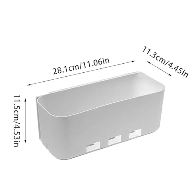 Wall Mounted Condiment Packets Organizer, Multifunctional Condiment Bottles Storage Container, Kitchen Home Drink Packet Organizer for Kitchen, Pantry, Countertops, Storage Cabinets (White 1 PC)