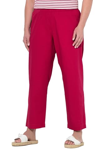 Pantalon Chino Ruby Ulla Popken coupe droite large vêtement femme grandes tailles 7/8