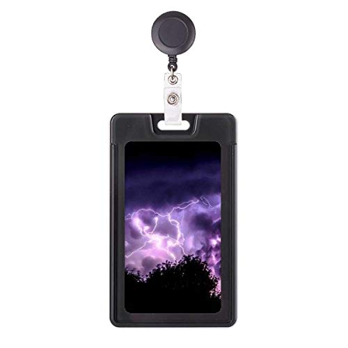 Funda retráctil para tarjetas con enganche extensible Purple Thunder