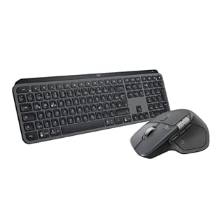 Logitech MX Master 4, mouse wireless ergonomico con feedback tattile ad alte prestazioni, ultraveloce, USB-C, Bluetooth, Windows, macOS - Grafite + MX Keys S,Tastiera Wireless, ITA QWERTY - Grafite