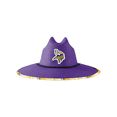 Image of FOCO Minnesota Vikings NFL Team Color Straw Hat