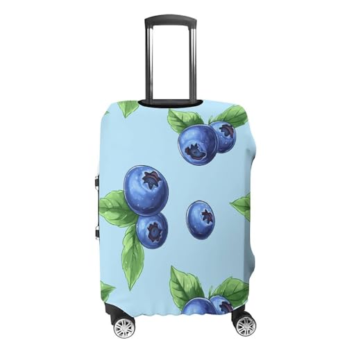 Blueberries Fruit Print Travel Luggage Cover Suitcase Protector Baggage Covers for Men Women S4