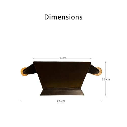 Image of PrettyKrafts Hawan Kund for Home | Metal Havan Kund for Home | 9 Inch Black Hawan Kund for Home | Traditional Havan Kund | Big Size Hawan Kund for Puja, Yagyas, Vastu Shanti, Grah Pravesh & Weddings