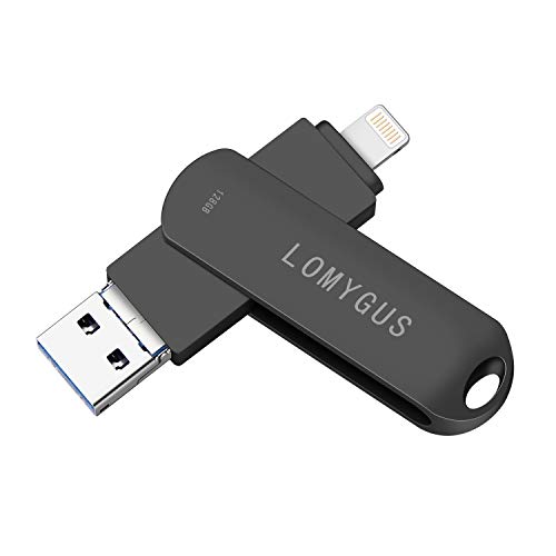 Photo Sticks for iPhone 128GB USB Flash Drives for iPhone LOMYGUS USB 3.0