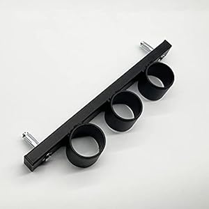 WNOEY Vertical Olympic Barbell Holder, 3 Bars Wall Mounted Barbell Storage Rack, Load Up 200 lbs